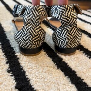 J Crew Woven Sandals w/Leather